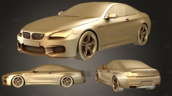 BMW M6 Coupe (F12) stl model for CNC